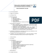 La Consolacion University Philippines: Practicum Report Outline
