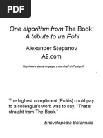 One Algorithm From The Book: A Tribute To Ira Pohl: Alexander Stepanov