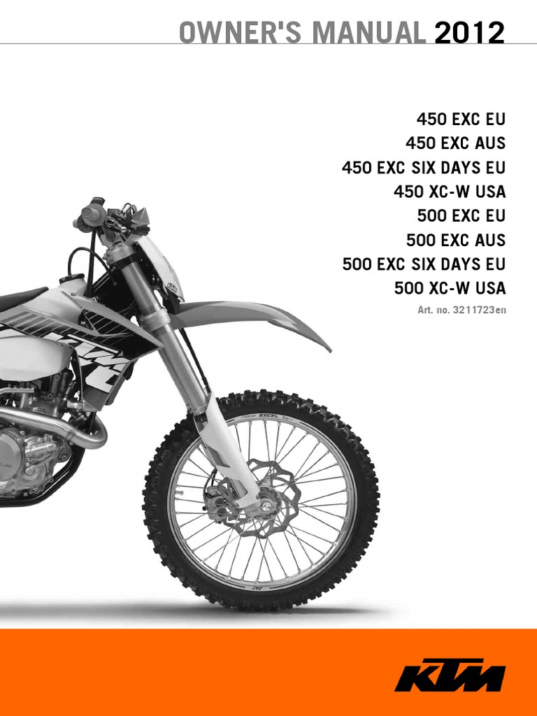 2012 KTM 450 Exc | PDF | Switch | Vehicles