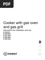 Cooker With Gas Oven and Gas Grill: Instructions For Installation and Use