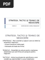 Strategii, Tactici Şi Tehnici de Negociere