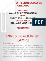 INVESTIGACIÓN DE CAMPO