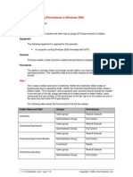 Lab 7.1.2: Assigning Permissions in Windows 2000: Estimated Time: 30 Minutes Objective