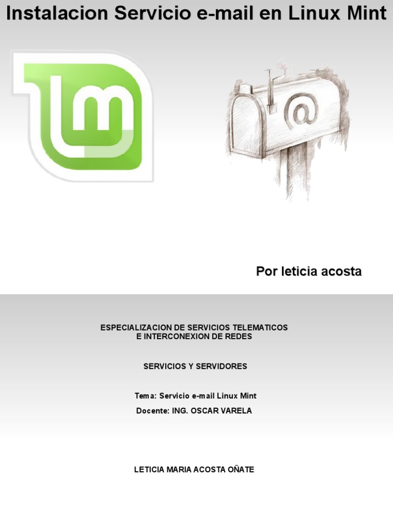 Configurar Email en Linux Mint | PDF | Correo electrónico | Servidor web