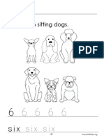 6 Sitting Dogs.: 6 6 6 6 6 Six Six Six