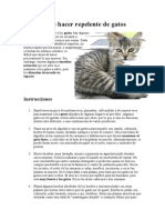 Cómo Hacer Repelente de Gatos