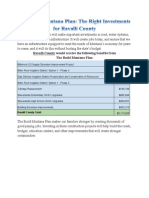 The Build Montana Plan: The Right Investments For Ravalli County