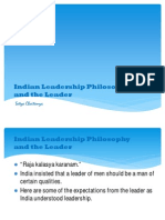 Indian Leadership Philosophy and The Leader