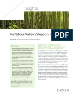Are Silicon Valley Valuations In The Clouds Lazard Insights