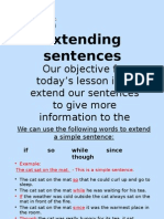 Extending Sentences PP