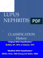 LUPUS NEPHRITIS CLASSIFICATION AND TREATMENT