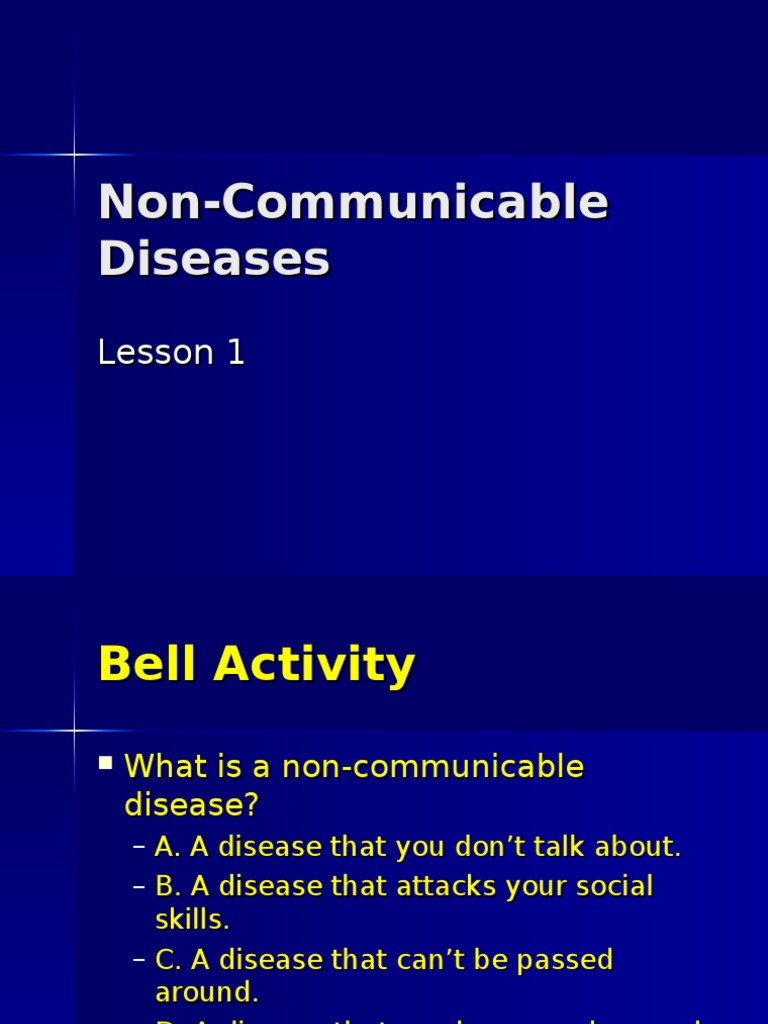 Understanding Non-Communicable Diseases | PDF | Non Communicable ...