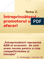 Intreprinzatorul - Promotorul Unei Afaceri