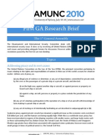 First GA Research Brief