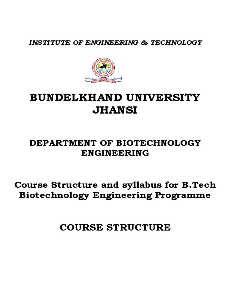 B.Tech Biotechnology Course Structure | PDF | Derivative | Differential ...