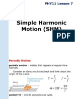 Phy11 Lesson 7 Shm