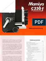 Mamiya C330 Professional f Handbuch