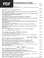 Pair of Linear Equations in Two Variables