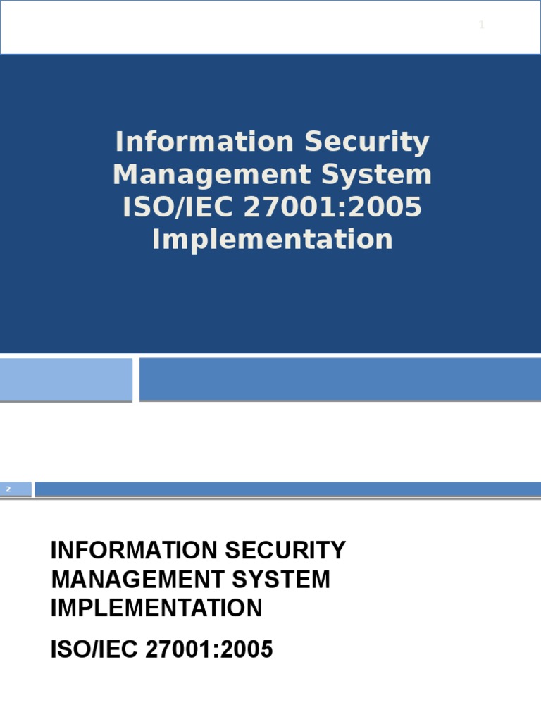 ISO/IEC 27001 ISMS Implementation Guide | PDF | Information Security ...