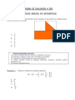 Preguntas y Destrezas en Matemáticas