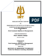 Performance of Mutual Funds in India: Research Project Report