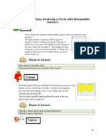 Elicit: Creating Problems Involving A Circle With Reasonable Answers