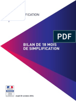 Dossier de presse - bilan de 18 mois de simplification