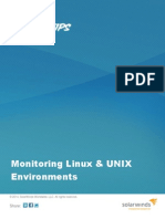 Monitoring Linux Unix Environments -Solarwinds