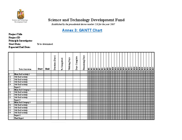 STDF Project GANTT Chart Overview | PDF | Computers