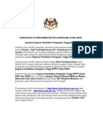 Iklan Jawatan Pegawai Pendidikan Pengajian Tinggi Suruhanjaya Perkhidmatan Pelajaran DH41 Jan 2010
