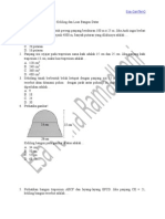 Latihan Soal UN SMP 2014 Keliling Dan Luas Bangun Datar