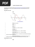 Properties of Trigonometric Functions