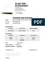 PENYATA GAJI PEKERJA