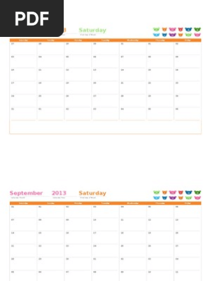 Calendar Template1