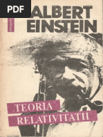 Albert Einstein Teoria Relativitatii Pe Intelesul Tuturor