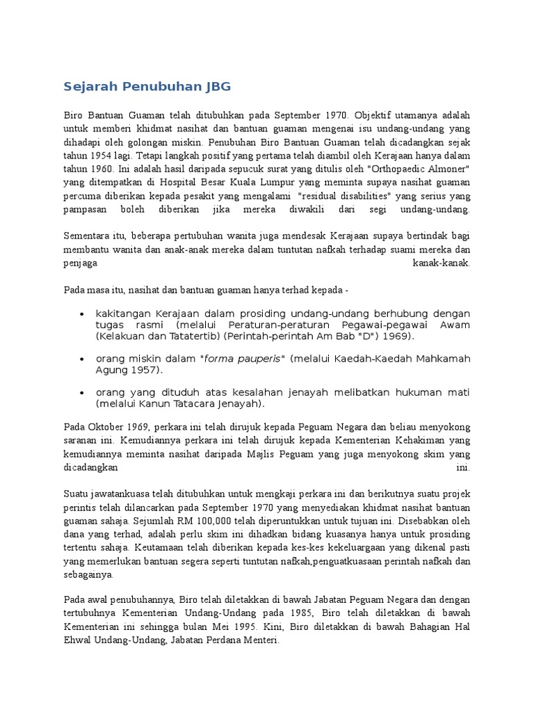 jabatan bantuan guaman putrajaya