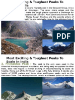 Most Exciting & Toughest Peaks To Scale in India