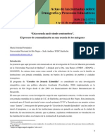 "Esta Escuela Nació Siendo Contenedora". El Proceso de Comunalización en Una Escuela de Los Márgenes