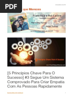[5 Princípios Chave Para O Sucesso] #3 Segue Um Sistema Comprovado Para Criar Empatia Com as Pessoas Rapidamente