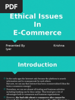 Ethical Issues in E-Commerce