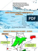 Presa Guárico control crecidas riego