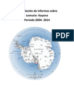 Compilación de Informes Sobre Lemuria - Kayona. Período: 2004-2014