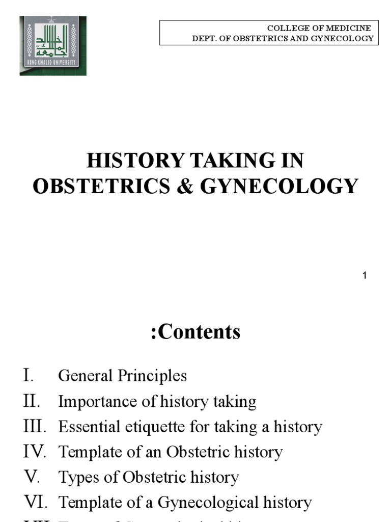 Obstetric and Gynecological History Taking | PDF | Pregnancy ...