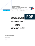 Regimento Interno CMS Vila Do Céu 2015