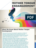 Mother Tongue Endangerment