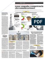 Déficit de antenas empaña competencia vigorosa en telecomunicaciones