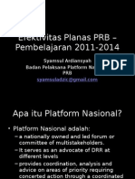 Efektivitas Planas PRB – Pembelajaran 2011-2014