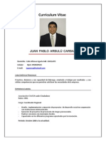 CV Juan Pablo Arbulú - Coordinador y Docente