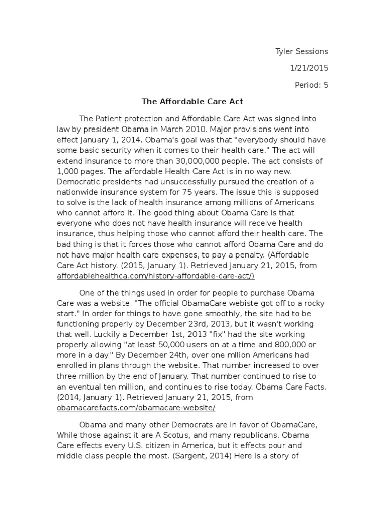 obama care research paper Patient Protection And Affordable Care Act