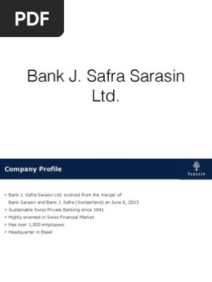 Bank Sarasin Investment Management Banks